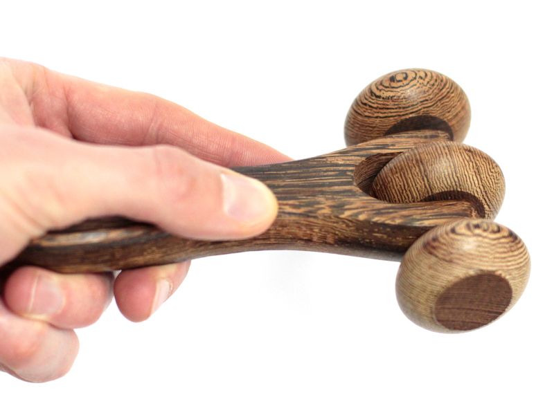 Massaggiatore in Legno - Rotelle