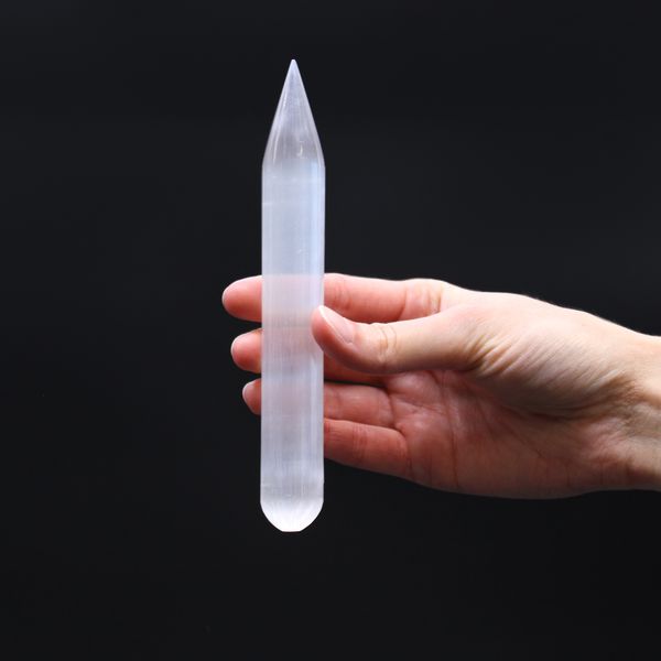 Bacchetta in Selenite - 16 cm (una Punta)