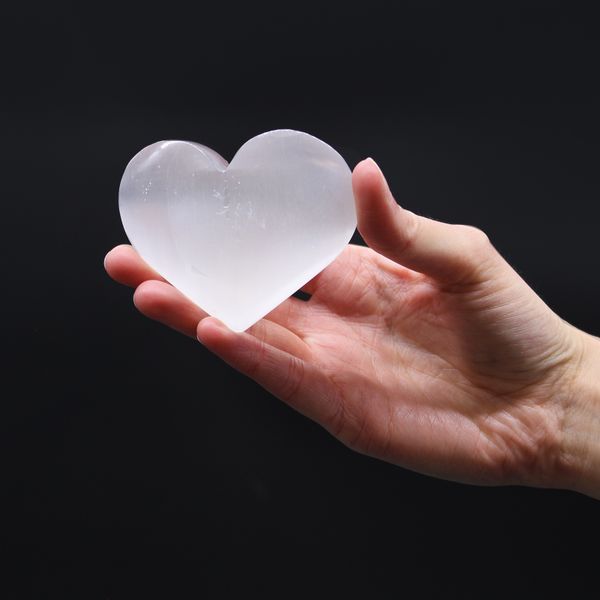 Cuore in Selenite - 5-6 cm