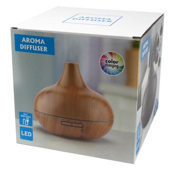 Diffusore Aromi - Effetto Crepato - USB LED - Timer