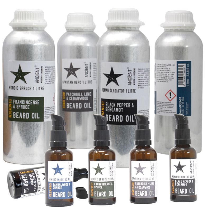 1Lt Olio per Barba - Abete Nordico - Rigenera!