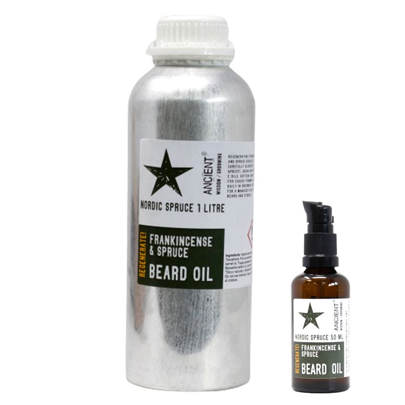 1Lt Olio per Barba - Abete Nordico - Rigenera!