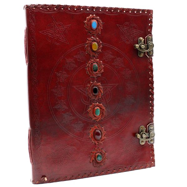 Block Notes in Pelle - 7 Chackra - 10x13 (200 Pagine)