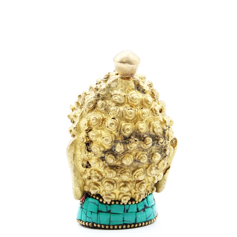 Statuette Buddha in Ottone - Testa - 8 cm