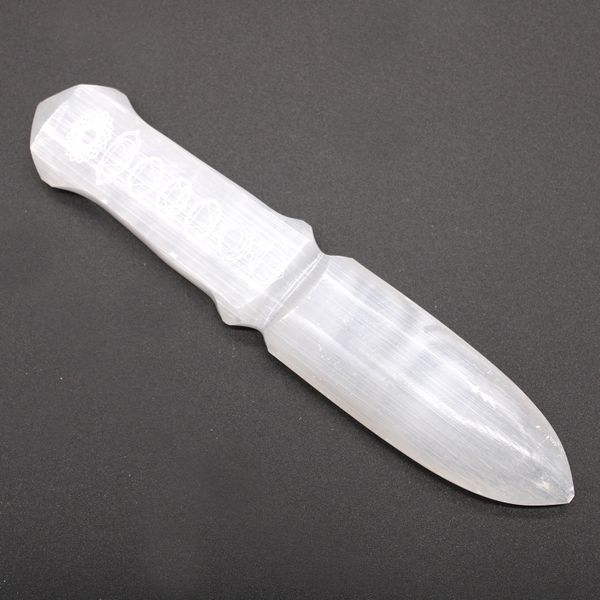 Coltello Cerimoniale in Selenite - Chakra