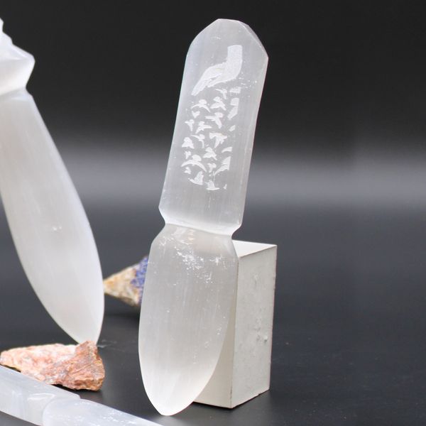 Coltello Cerimoniale in Selenite - Tagliare i Legami