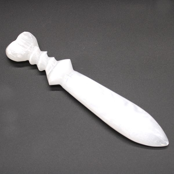 Coltello Cerimoniale in Selenite - Spirale