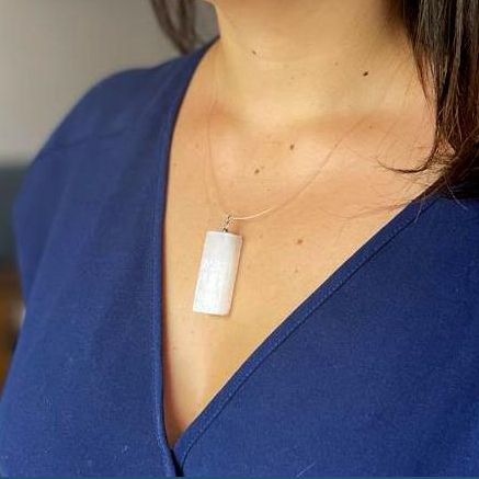 Pendente in Selenite - Naturale