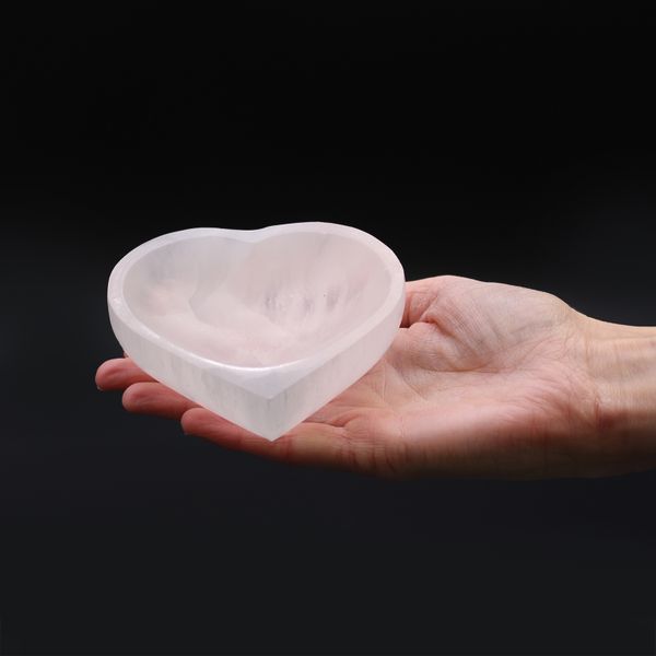 Ciotola in Selenite - Cuore - 10cm