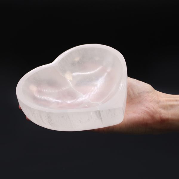Ciotola in Selenite - Cuore - 15cm