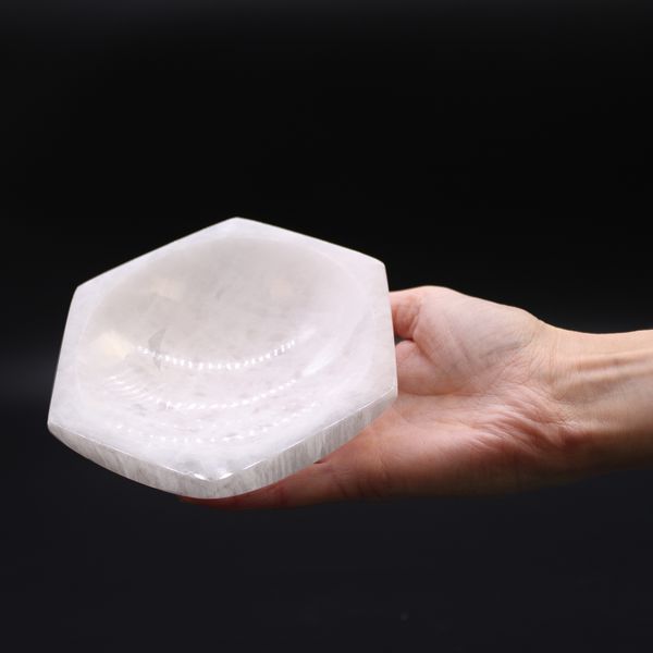 Ciotola in Selenite - Esagonale - 15cm