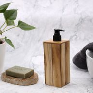 Dispenser per Sapone Liquido 250ml- Teakwood - Quadrato