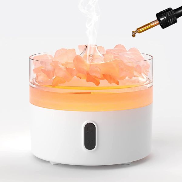 Diffusore Aromi - Lampada Notturna - Effetto Fiamma -USB