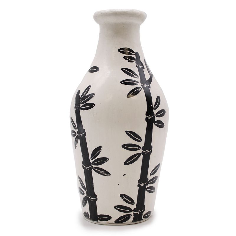 Vaso in Ceramica - Naturale - Bambù