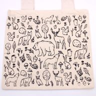 Borsa in Cotone Grande - 38x42cm - Animali della Foresta
