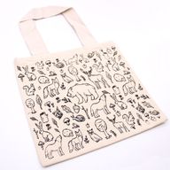 Borsa in Cotone Grande - 38x42cm - Animali della Foresta