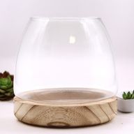 Terrario in Vetro Medio - Legno Tung 15x15 cm