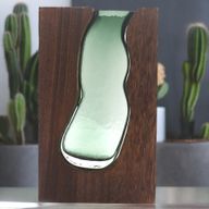 Terrario in Vetro - Legno Tung 18x5x32 cm