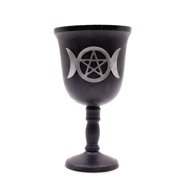 Calice Rituale in Ghisa 20x11cm - Tripla Luna