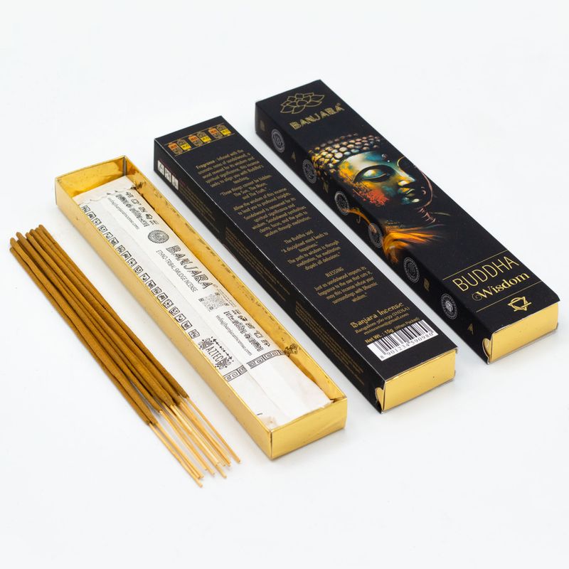 Set Regalo Incensi Banjara Buddha – 12 Confezioni da 6 Incensi