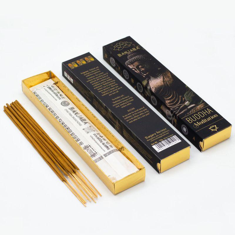 Set Regalo Incensi Banjara Buddha – 12 Confezioni da 6 Incensi