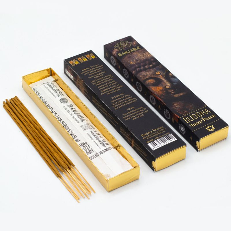 Set Regalo Incensi Banjara Buddha – 12 Confezioni da 6 Incensi