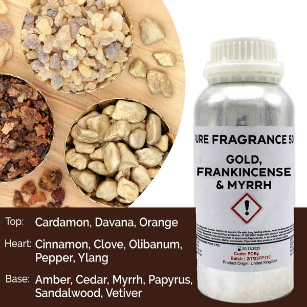 Fragranza Pura 500g - Oro, Frankincense & Mirra