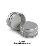 Tappi Alluminio 20mm per Bottiglie Boston Ambrate (30 e 60ml)