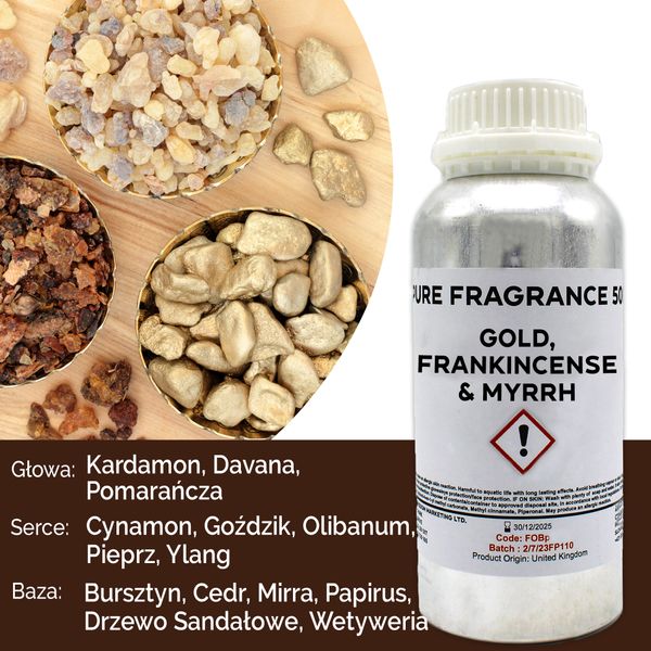 Fragranza Pura 500g - Oro, Frankincense & Mirra