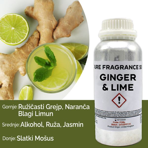 Fragranza Pura 500g - Zenzero & Lime