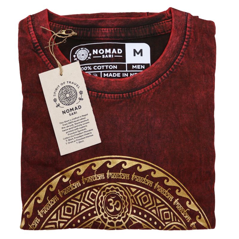 T-shirt M Stonewashed Chakra – Bordeaux
