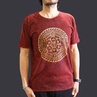 T-shirt M Stonewashed Chakra – Bordeaux