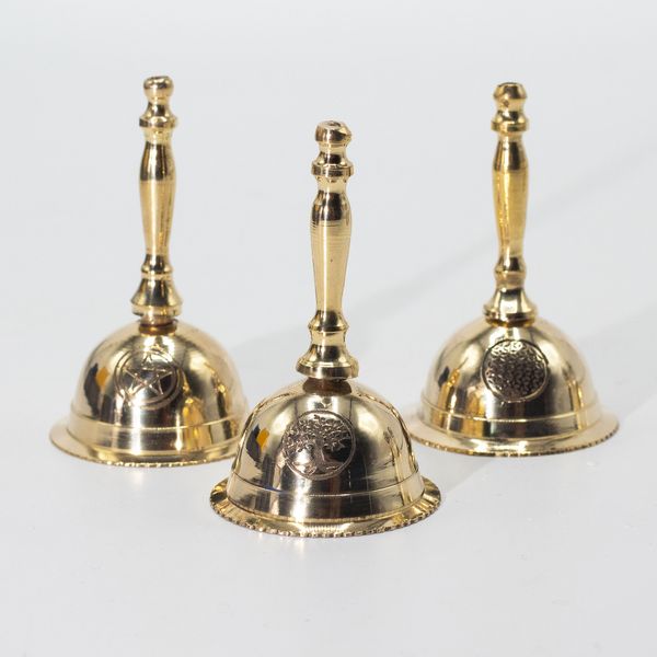 Campanella da Altare in Ottone Piccola – Simbolo Penta Moon