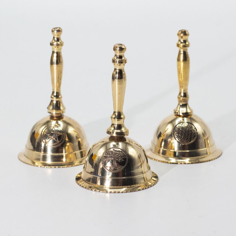 Campanella da Altare in Ottone Piccola – Simbolo Penta Moon