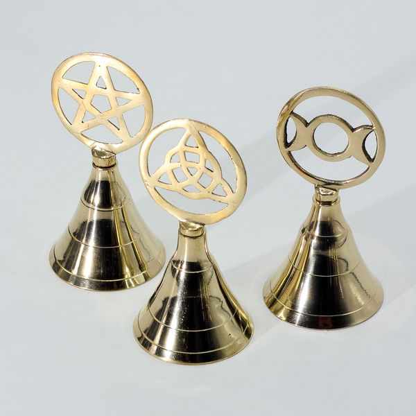 Campanella da Altare in Ottone – Simbolo Tripla Luna
