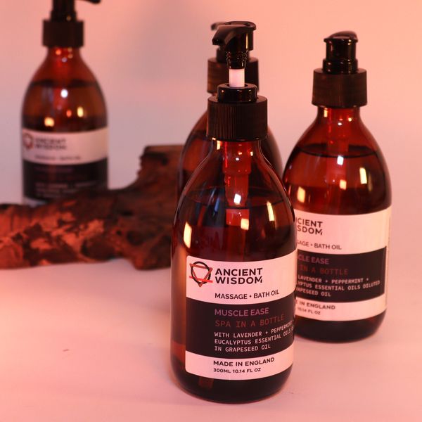 Olio da Massaggio e da Bagno 300 ml – Sollievo Muscolare