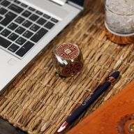 Feng Shui Fortuna – Cubo della Prosperità Rosso e Ottone – Piatto