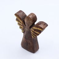 Angelo in Legno di Mango 12cm – Decorazione Dorata