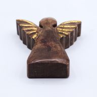 Angelo in Legno di Mango 12cm – Decorazione Dorata