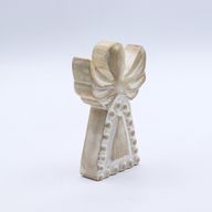 Angelo in Legno di Mango 13cm – Sbiancato