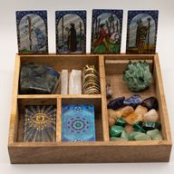 Scatola Porta Tarocchi - Tre Sezioni e Alloggiamento per Carte