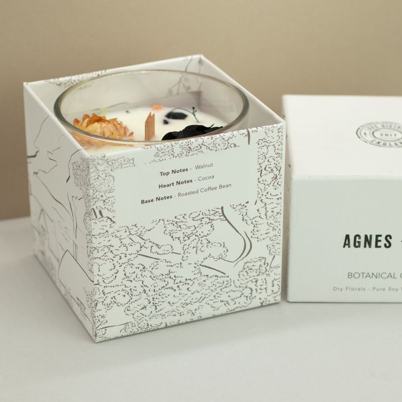 Candela Botanica in Cera di Soia Agnes & Cat - Lakeland Mocha