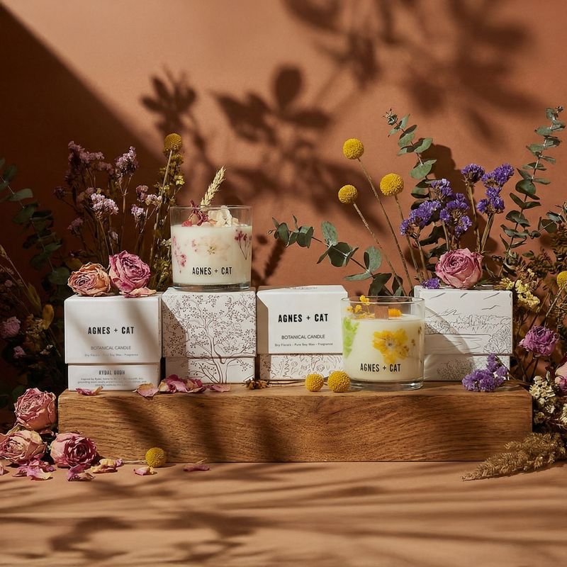 Candela Botanica in Cera di Soia Agnes & Cat - Lakeland Mocha