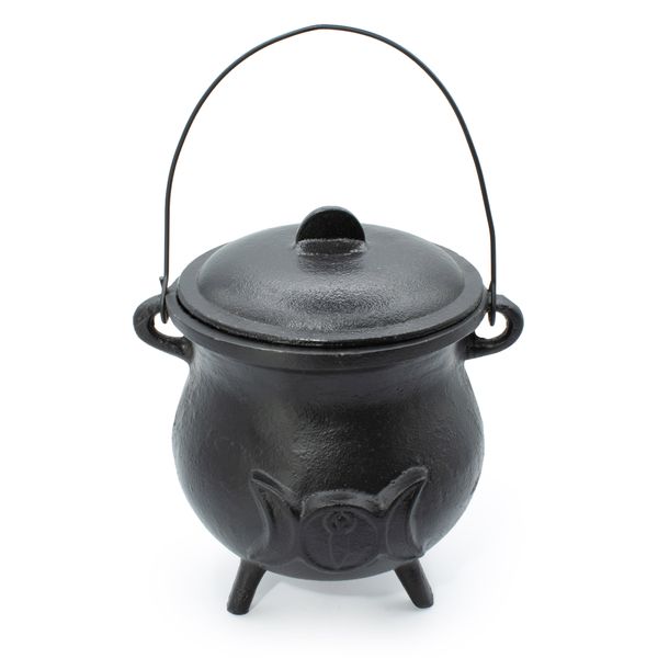 Calderone in ghisa extragrande con Tripla Luna 23x18cm (almeno 4 kg)