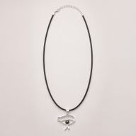 Pendenti Devozionali Placcati in Argento - Occhio di Cleopatra - Iolite