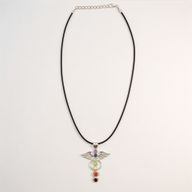 Pendenti Devozionali Placcati in Argento - Angelo Chakra