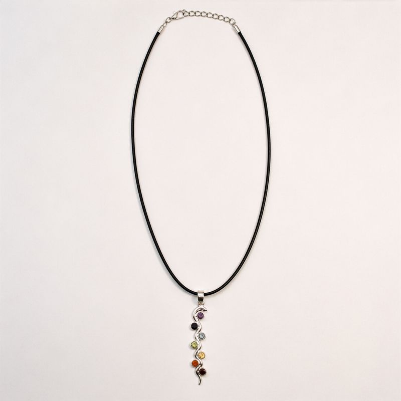 Pendenti Devozionali Placcati in Argento - Serpente Chakra