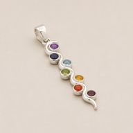 Pendenti Devozionali Placcati in Argento - Serpente Chakra