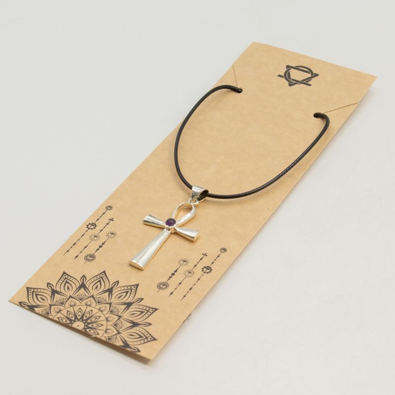Pendenti Devozionali Placcati in Argento - Ankh, Simbolo della Vita Eterna