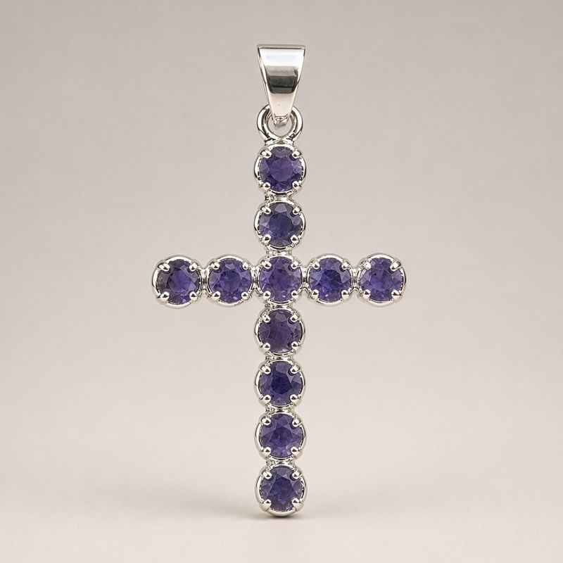Pendenti Devozionali Placcati in Argento - Croce Ionite
